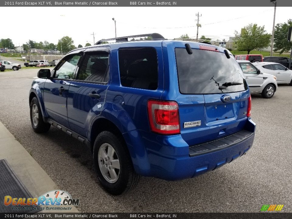 2011 Ford Escape XLT V6 Blue Flame Metallic / Charcoal Black Photo #5