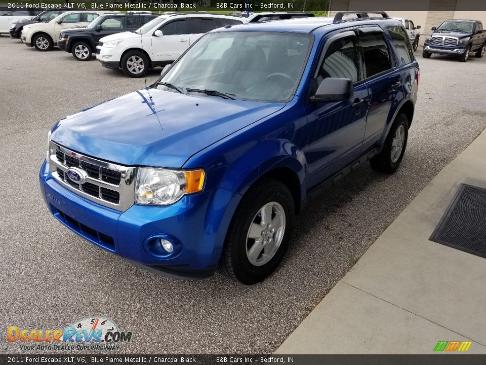 2011 Ford Escape XLT V6 Blue Flame Metallic / Charcoal Black Photo #6
