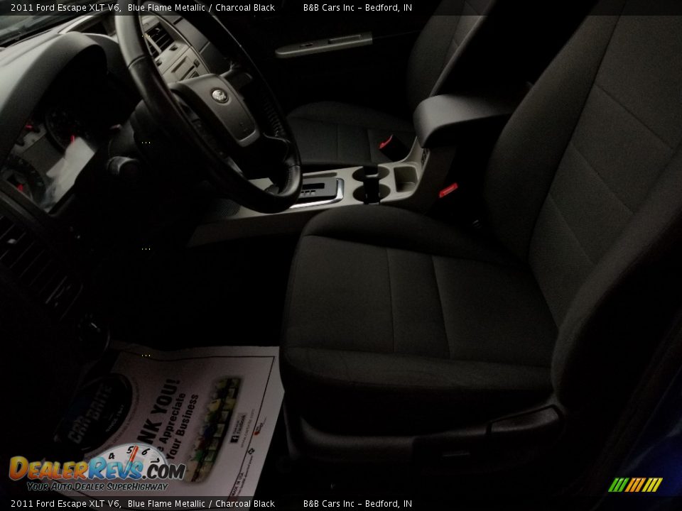 2011 Ford Escape XLT V6 Blue Flame Metallic / Charcoal Black Photo #10