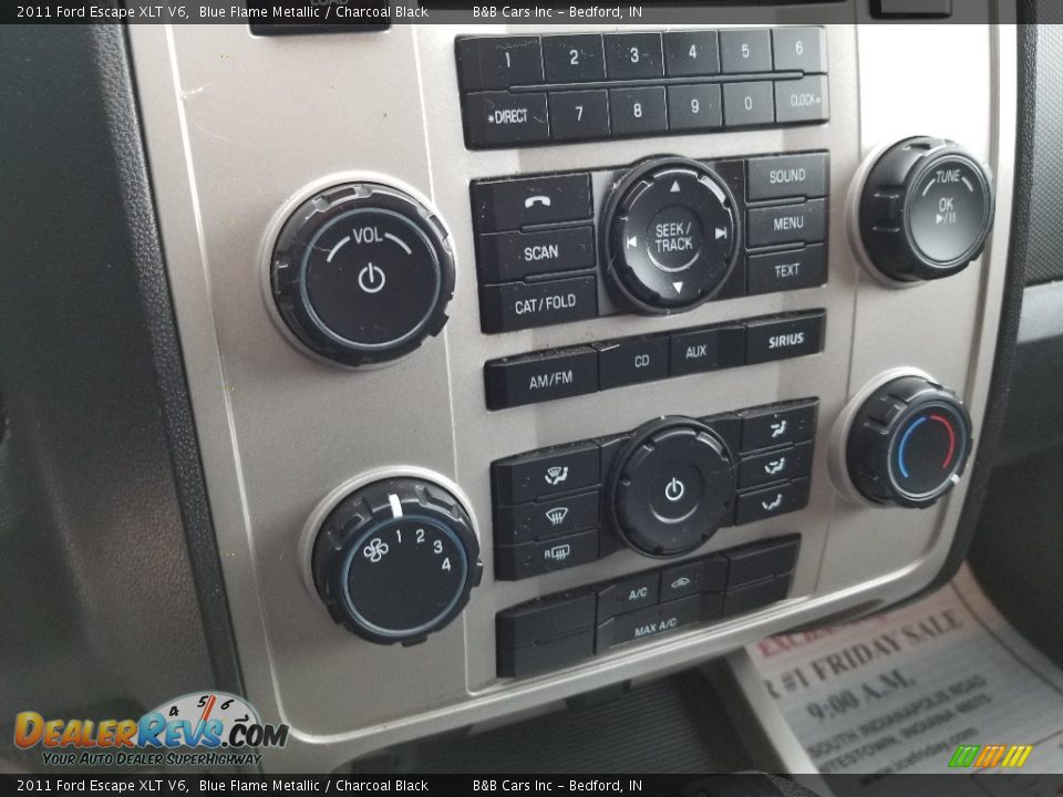 2011 Ford Escape XLT V6 Blue Flame Metallic / Charcoal Black Photo #12