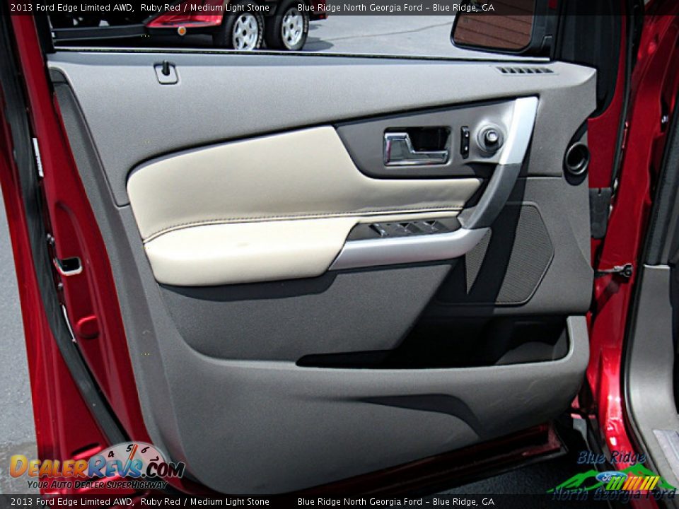 2013 Ford Edge Limited AWD Ruby Red / Medium Light Stone Photo #28