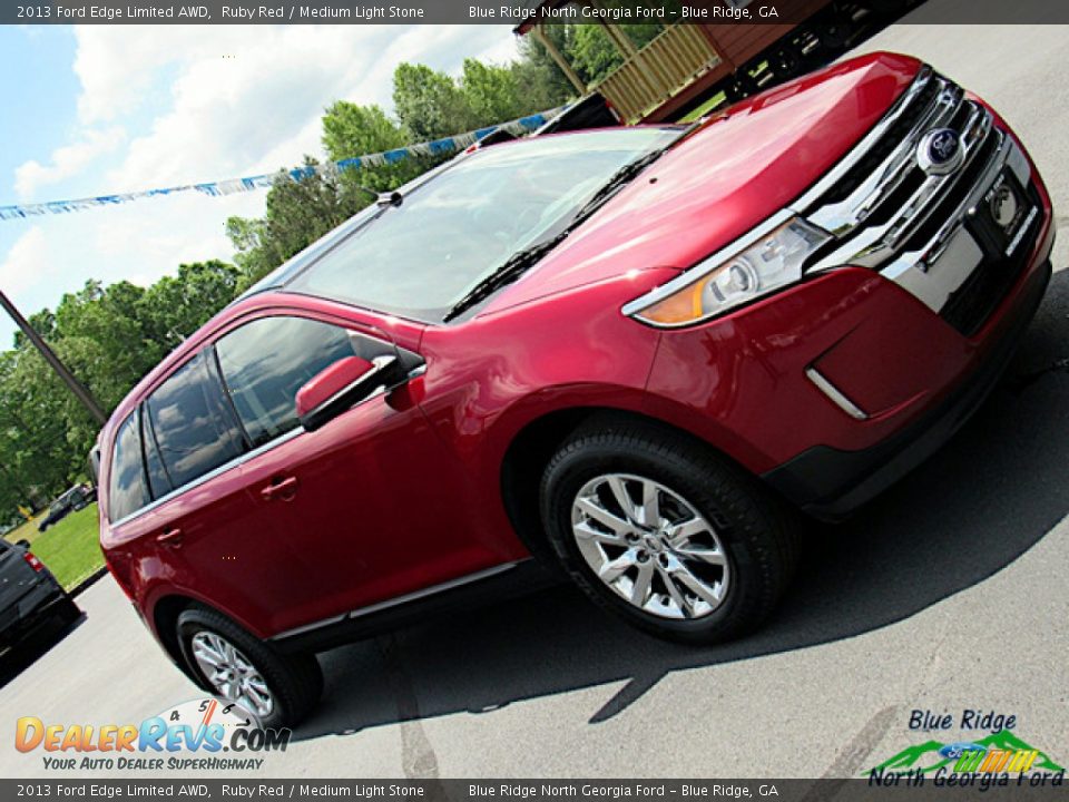 2013 Ford Edge Limited AWD Ruby Red / Medium Light Stone Photo #33