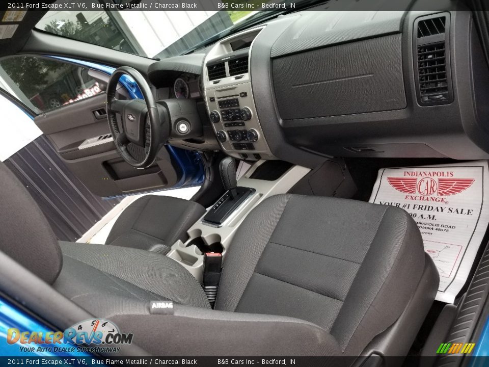 2011 Ford Escape XLT V6 Blue Flame Metallic / Charcoal Black Photo #17