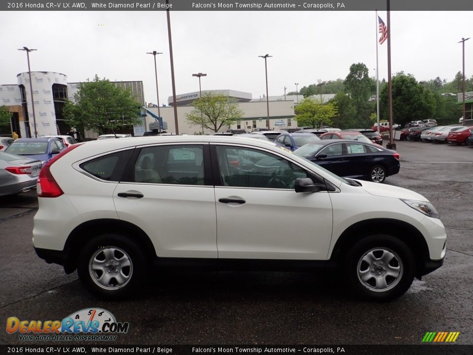 2016 Honda CR-V LX AWD White Diamond Pearl / Beige Photo #7