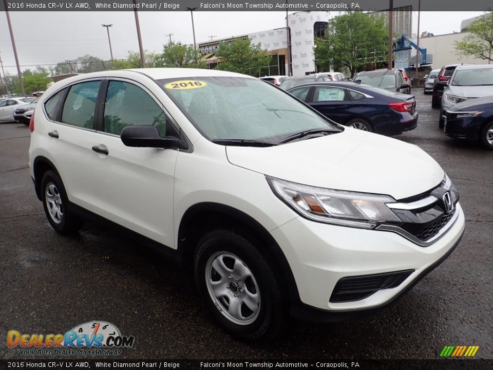 2016 Honda CR-V LX AWD White Diamond Pearl / Beige Photo #8