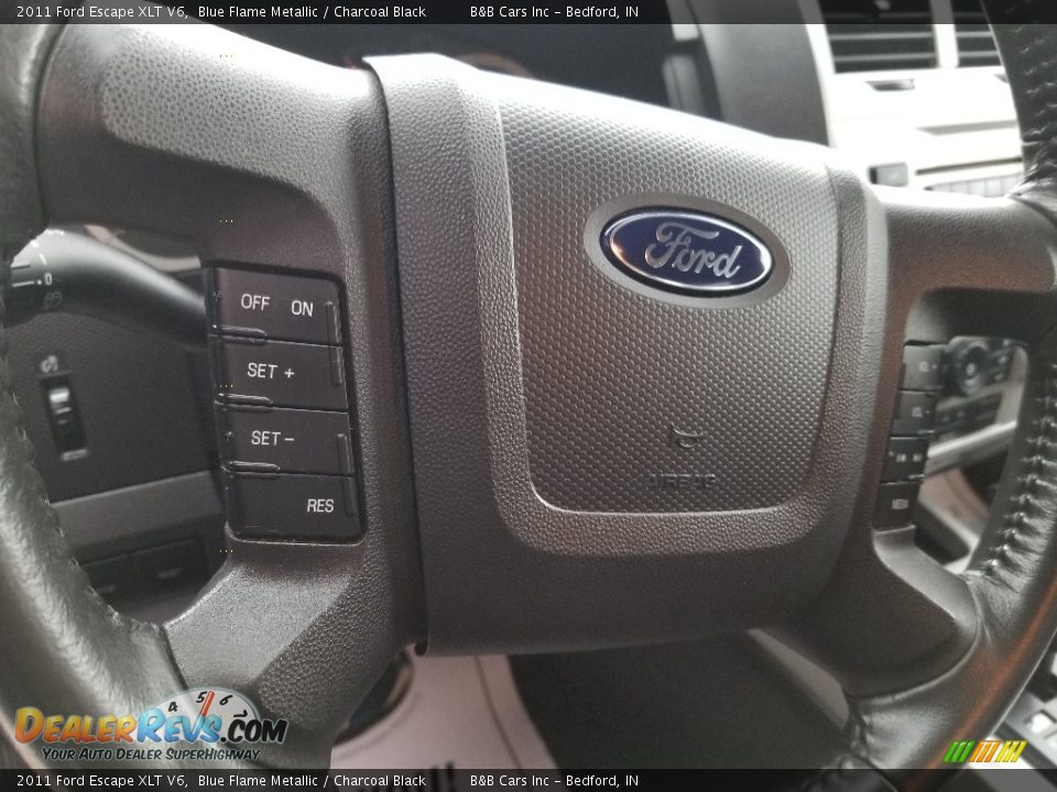 2011 Ford Escape XLT V6 Blue Flame Metallic / Charcoal Black Photo #21
