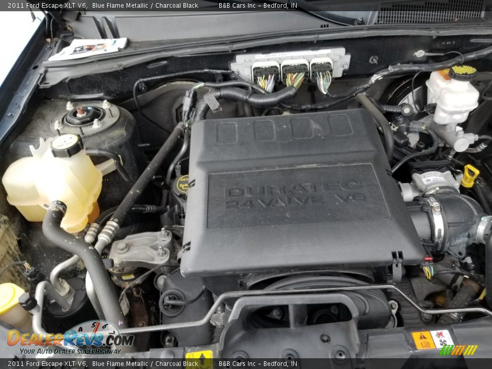 2011 Ford Escape XLT V6 Blue Flame Metallic / Charcoal Black Photo #22