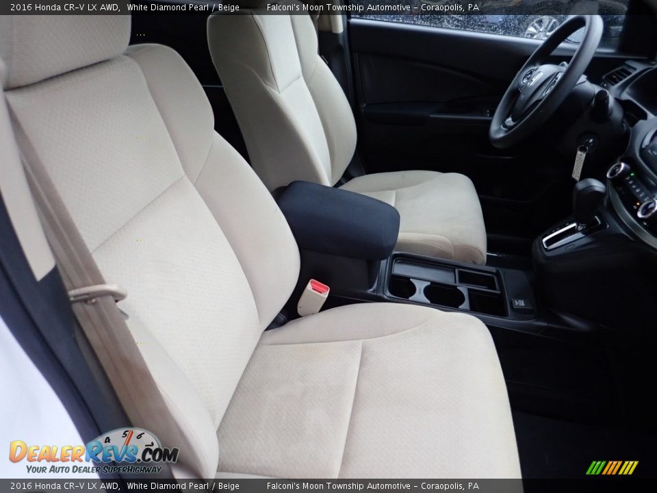 2016 Honda CR-V LX AWD White Diamond Pearl / Beige Photo #11