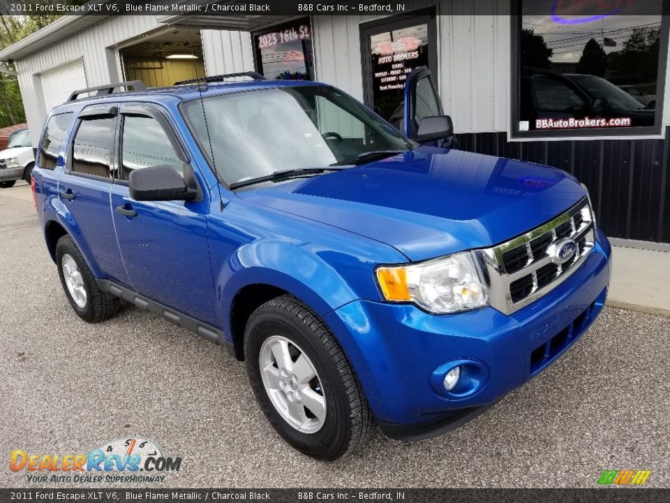 2011 Ford Escape XLT V6 Blue Flame Metallic / Charcoal Black Photo #23