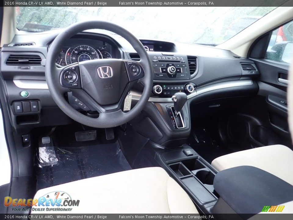 2016 Honda CR-V LX AWD White Diamond Pearl / Beige Photo #17