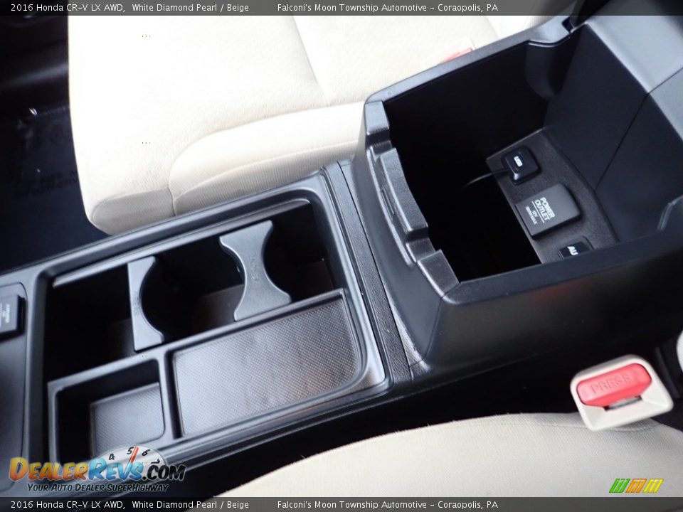 2016 Honda CR-V LX AWD White Diamond Pearl / Beige Photo #21