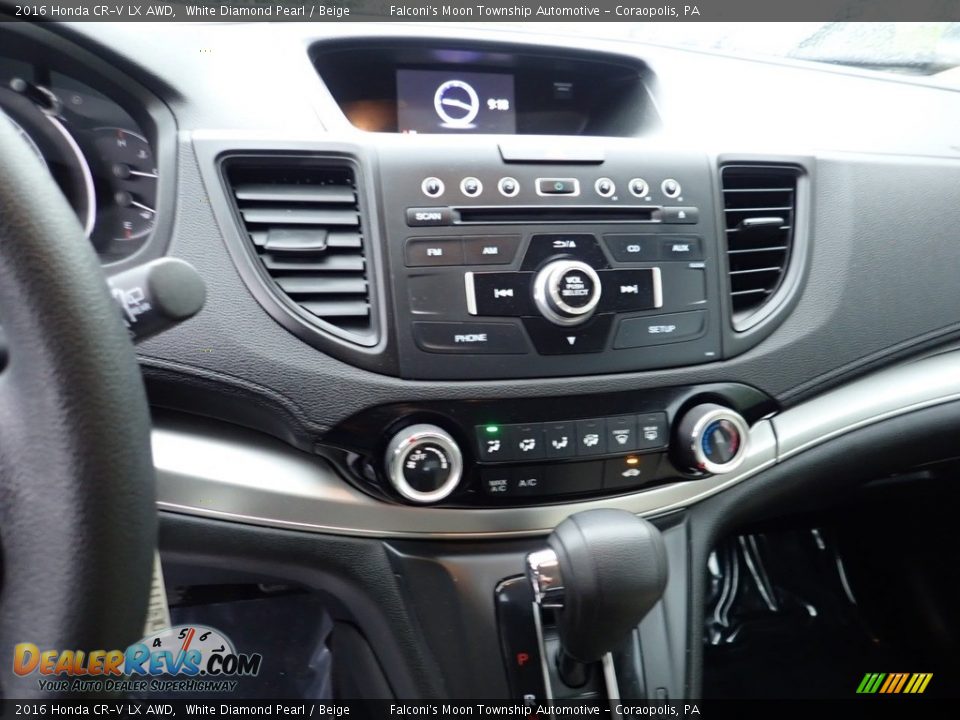 2016 Honda CR-V LX AWD White Diamond Pearl / Beige Photo #22