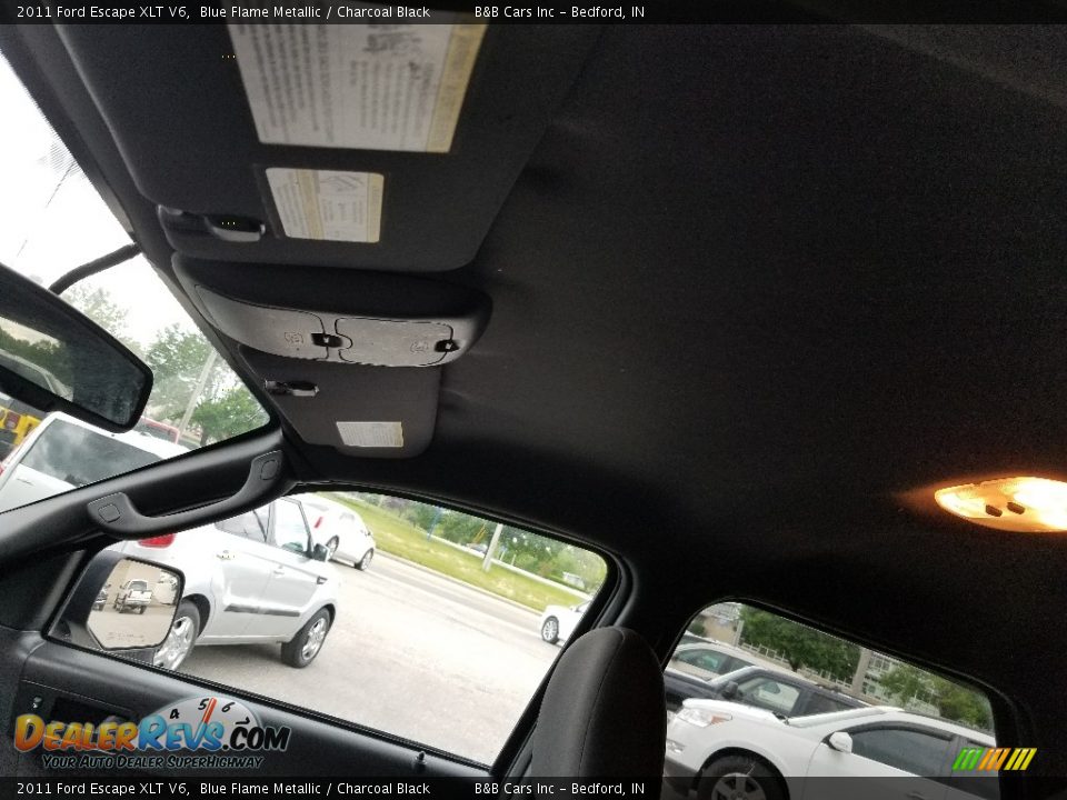 2011 Ford Escape XLT V6 Blue Flame Metallic / Charcoal Black Photo #28