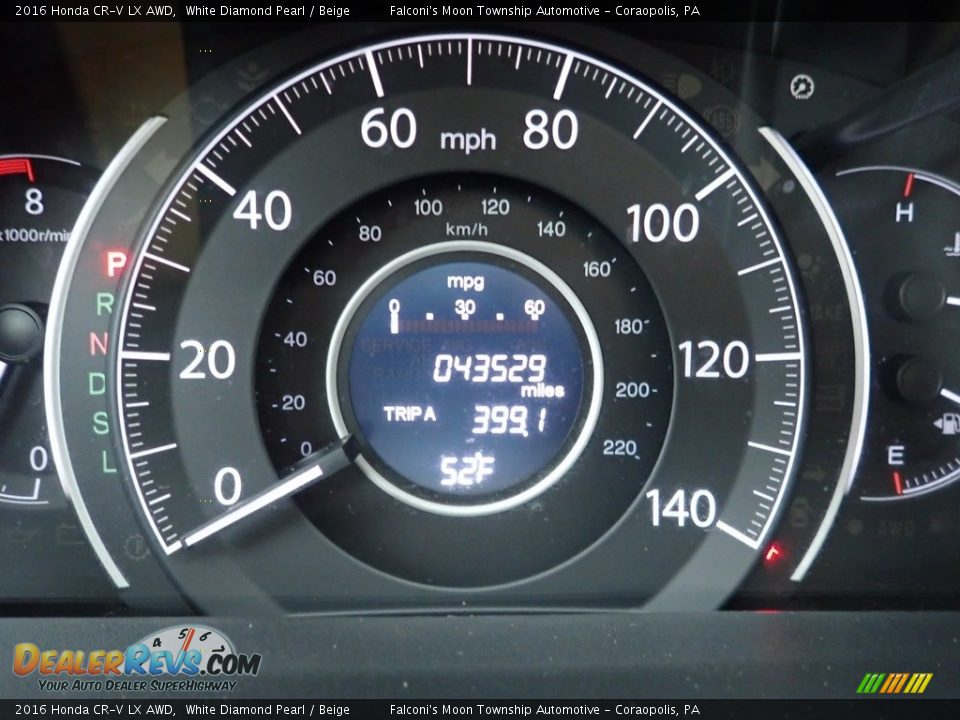 2016 Honda CR-V LX AWD White Diamond Pearl / Beige Photo #24