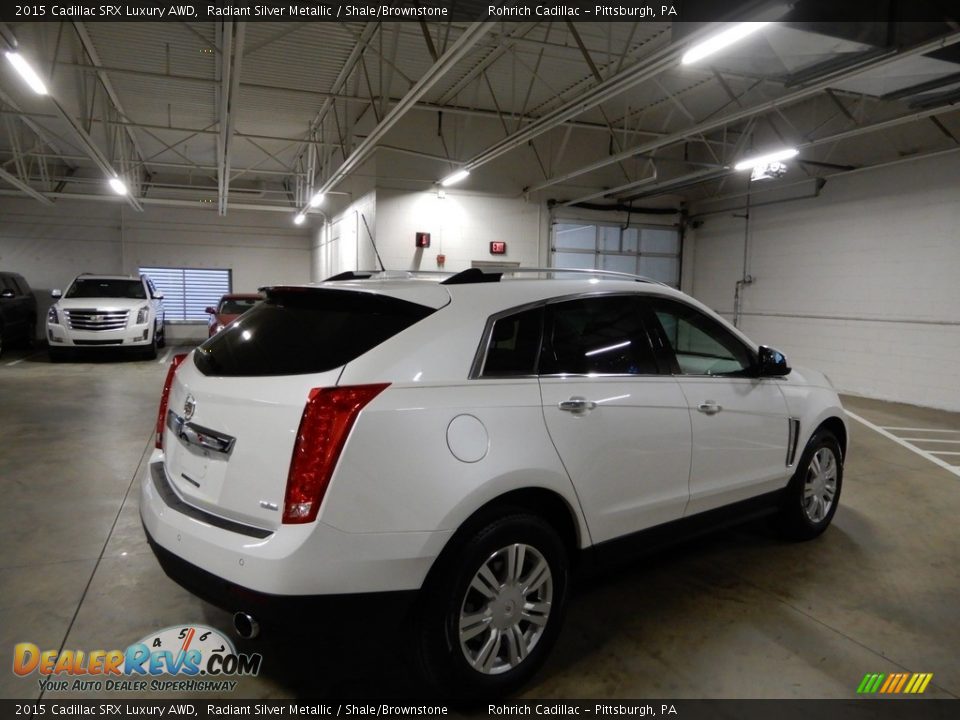 2015 Cadillac SRX Luxury AWD Radiant Silver Metallic / Shale/Brownstone Photo #5