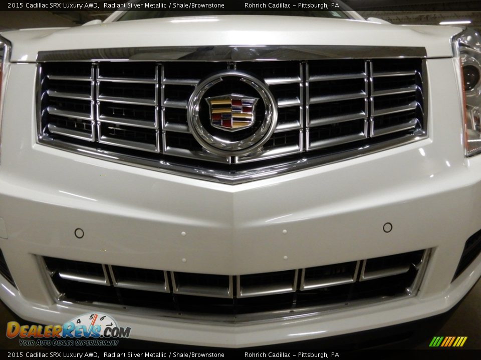 2015 Cadillac SRX Luxury AWD Radiant Silver Metallic / Shale/Brownstone Photo #9