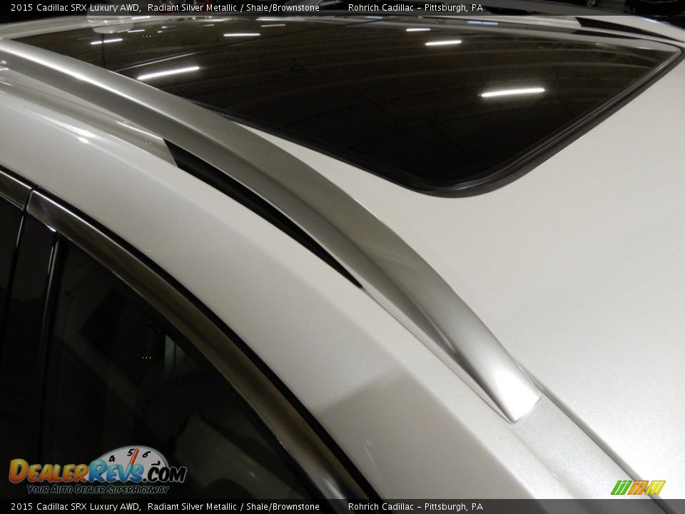 2015 Cadillac SRX Luxury AWD Radiant Silver Metallic / Shale/Brownstone Photo #14