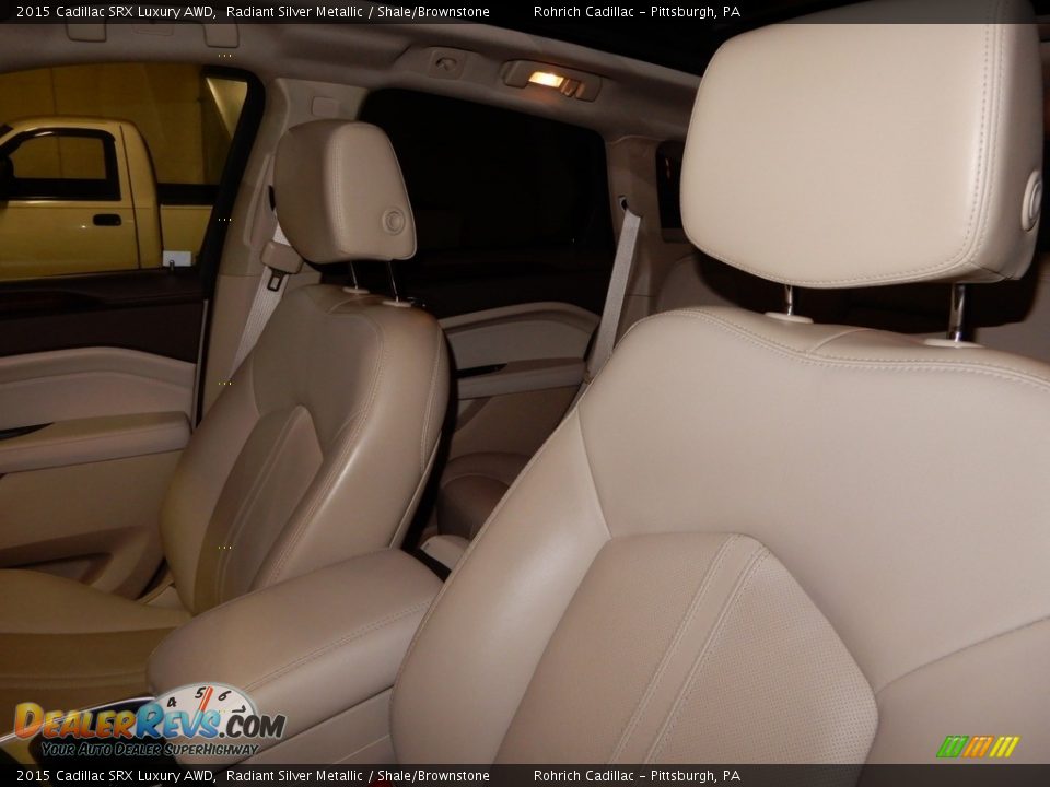 2015 Cadillac SRX Luxury AWD Radiant Silver Metallic / Shale/Brownstone Photo #17