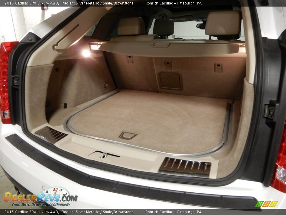 2015 Cadillac SRX Luxury AWD Radiant Silver Metallic / Shale/Brownstone Photo #22