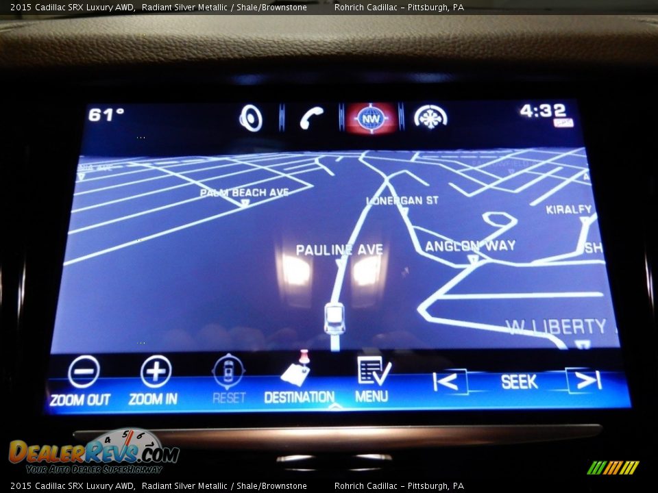 2015 Cadillac SRX Luxury AWD Radiant Silver Metallic / Shale/Brownstone Photo #24