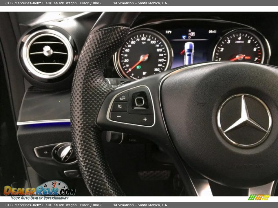 2017 Mercedes-Benz E 400 4Matic Wagon Black / Black Photo #18