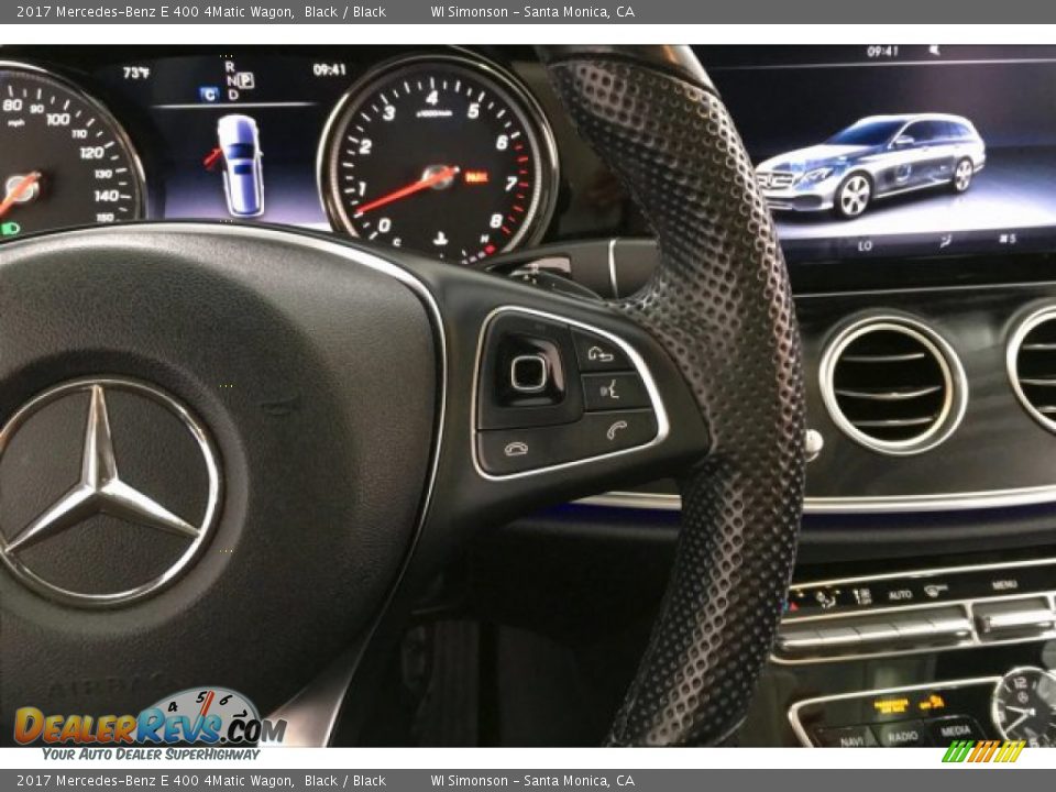 2017 Mercedes-Benz E 400 4Matic Wagon Black / Black Photo #19
