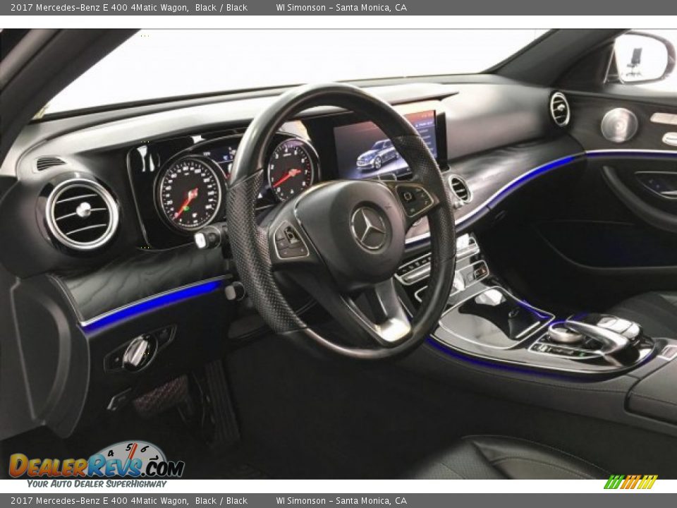 2017 Mercedes-Benz E 400 4Matic Wagon Black / Black Photo #22