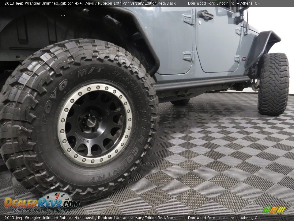 2013 Jeep Wrangler Unlimited Rubicon 4x4 Anvil / Rubicon 10th Anniversary Edition Red/Black Photo #14