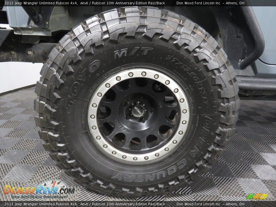 2013 Jeep Wrangler Unlimited Rubicon 4x4 Anvil / Rubicon 10th Anniversary Edition Red/Black Photo #15