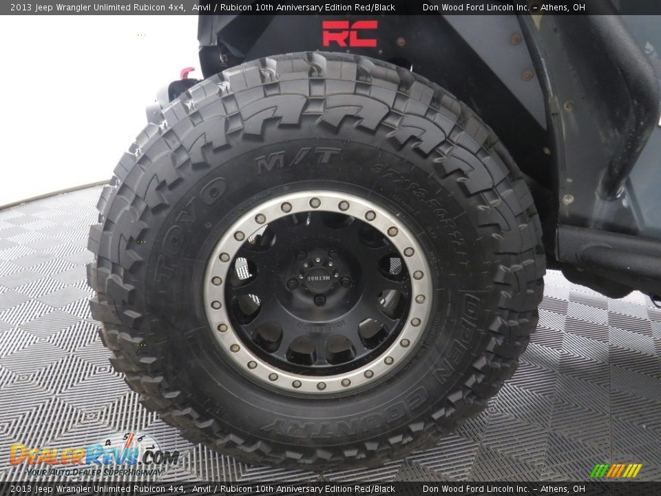 2013 Jeep Wrangler Unlimited Rubicon 4x4 Anvil / Rubicon 10th Anniversary Edition Red/Black Photo #17