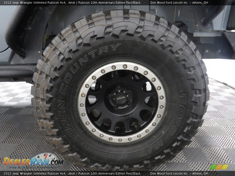 2013 Jeep Wrangler Unlimited Rubicon 4x4 Anvil / Rubicon 10th Anniversary Edition Red/Black Photo #18