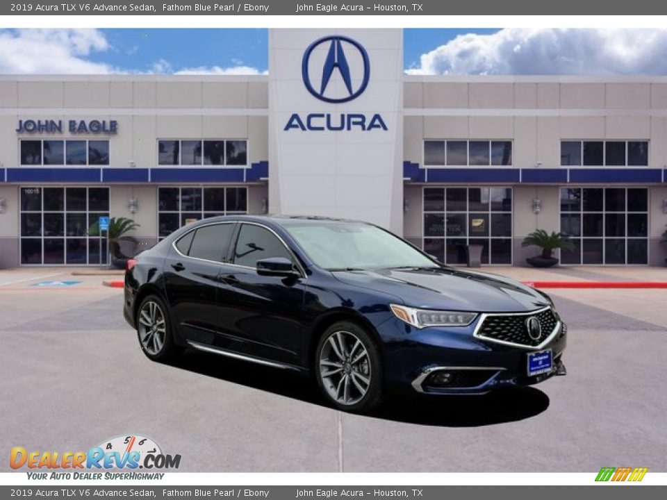 2019 Acura TLX V6 Advance Sedan Fathom Blue Pearl / Ebony Photo #1