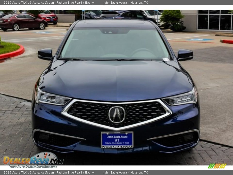 2019 Acura TLX V6 Advance Sedan Fathom Blue Pearl / Ebony Photo #2