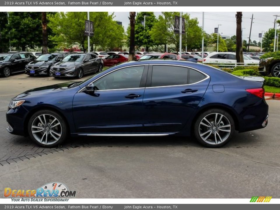 2019 Acura TLX V6 Advance Sedan Fathom Blue Pearl / Ebony Photo #4