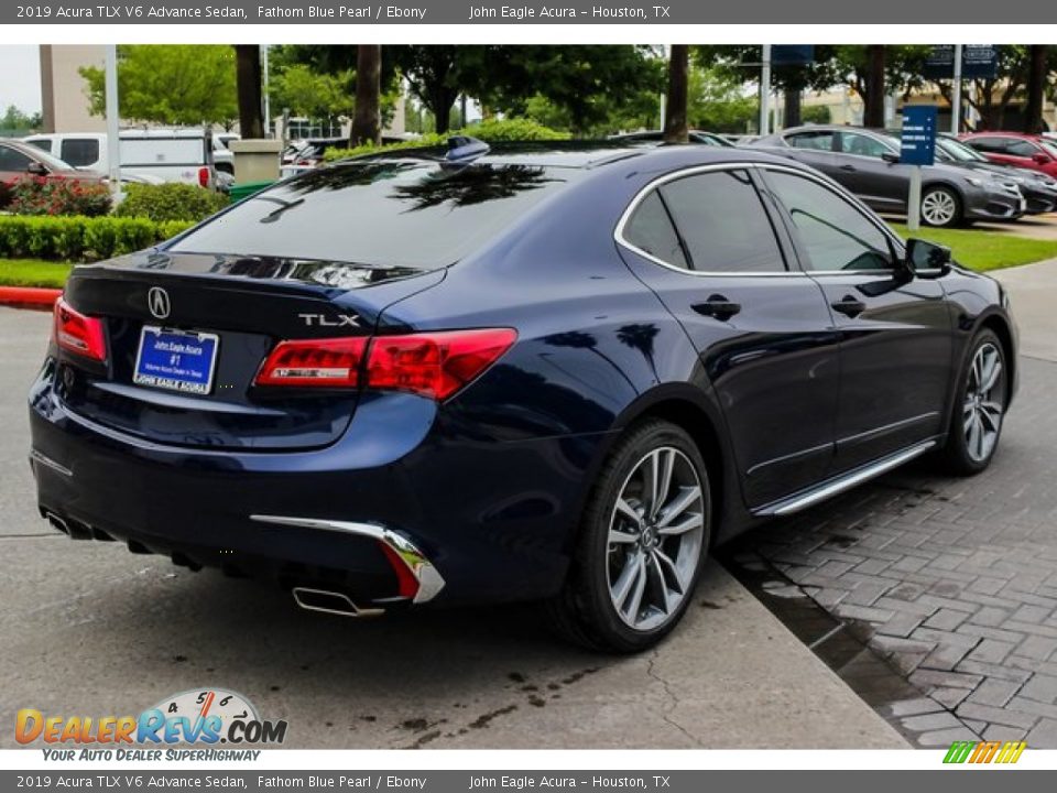 2019 Acura TLX V6 Advance Sedan Fathom Blue Pearl / Ebony Photo #7