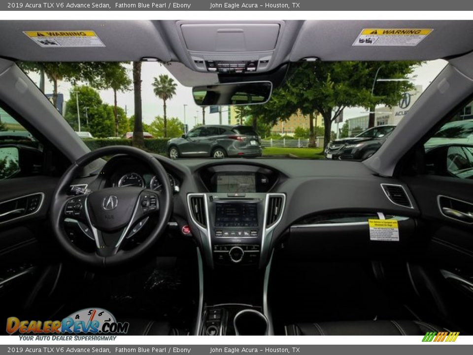 2019 Acura TLX V6 Advance Sedan Fathom Blue Pearl / Ebony Photo #9