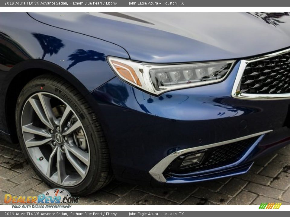 2019 Acura TLX V6 Advance Sedan Fathom Blue Pearl / Ebony Photo #10