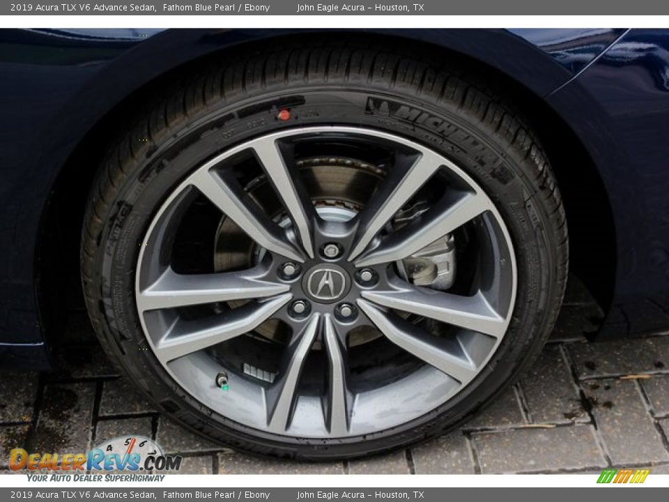 2019 Acura TLX V6 Advance Sedan Fathom Blue Pearl / Ebony Photo #11