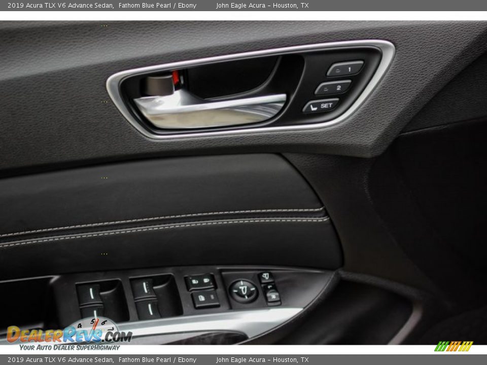 2019 Acura TLX V6 Advance Sedan Fathom Blue Pearl / Ebony Photo #12