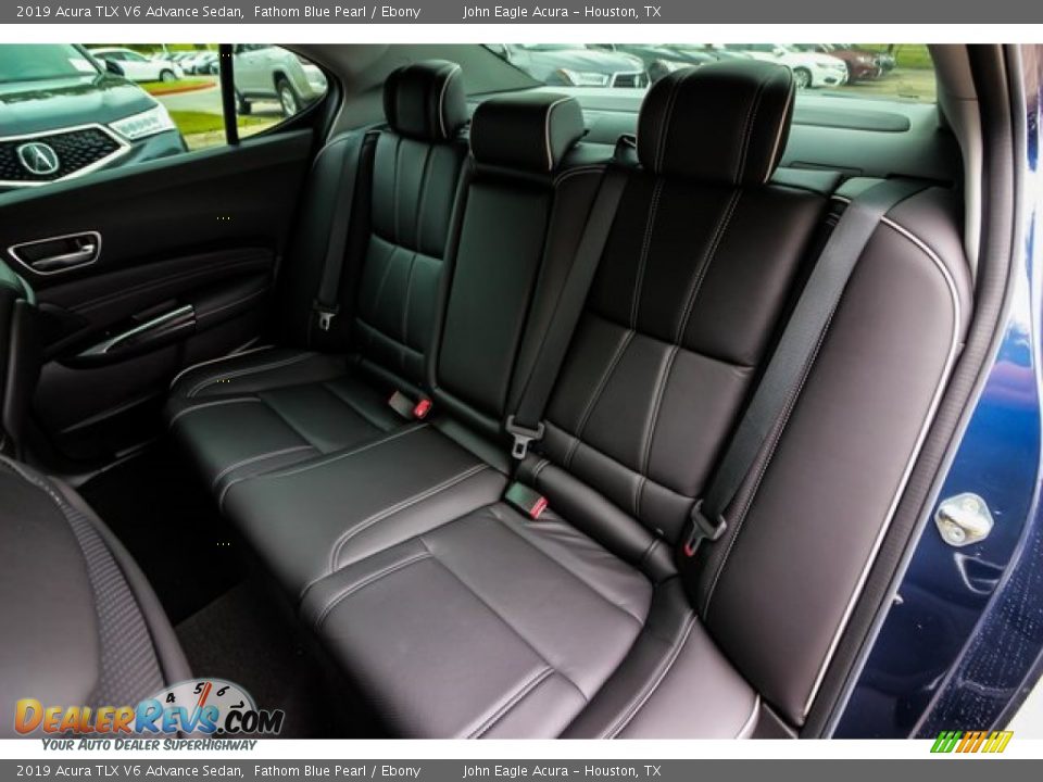 2019 Acura TLX V6 Advance Sedan Fathom Blue Pearl / Ebony Photo #16
