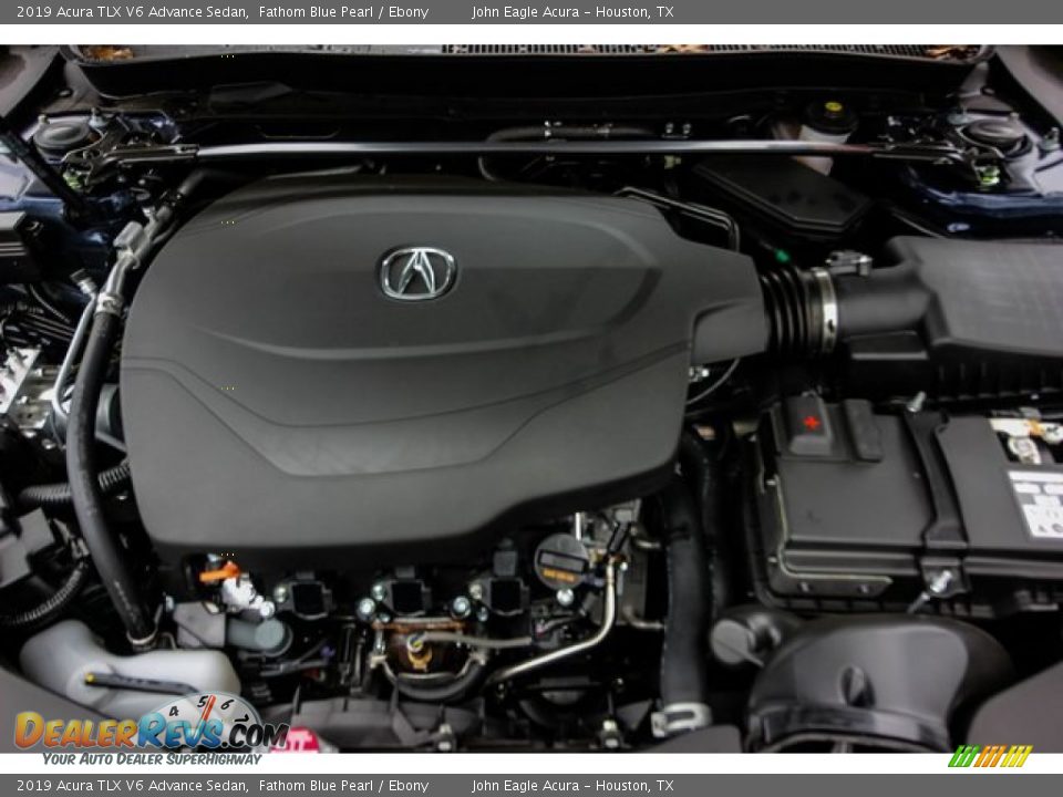2019 Acura TLX V6 Advance Sedan Fathom Blue Pearl / Ebony Photo #22