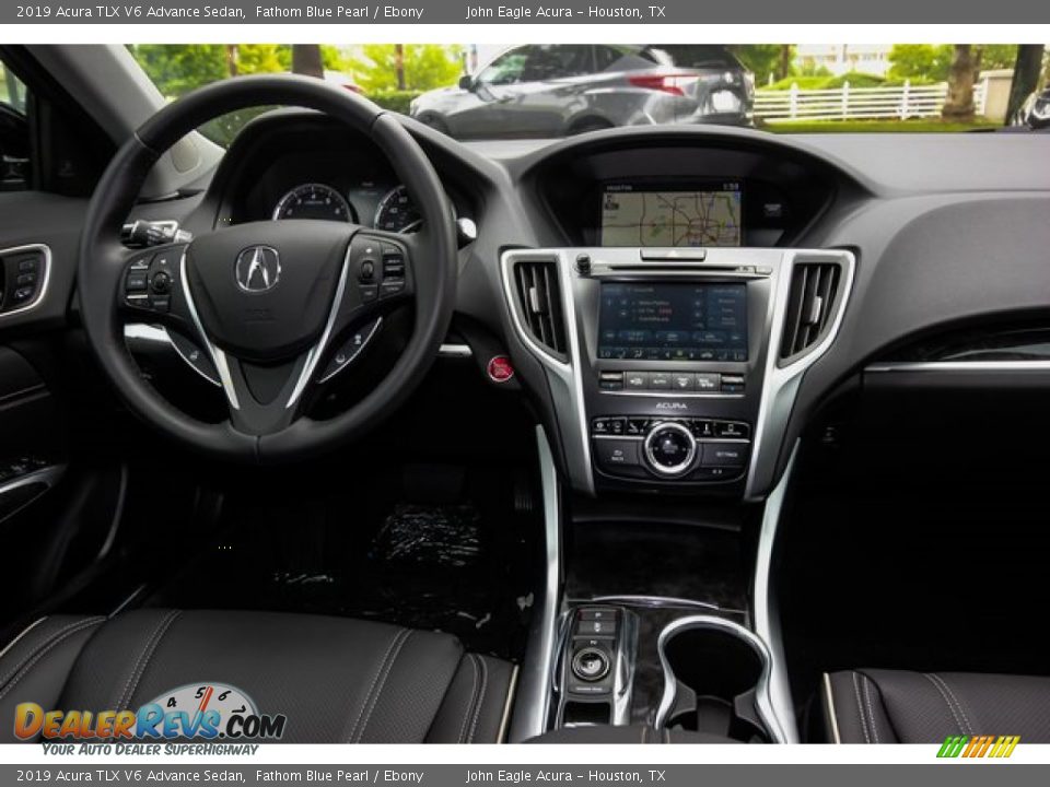 2019 Acura TLX V6 Advance Sedan Fathom Blue Pearl / Ebony Photo #23