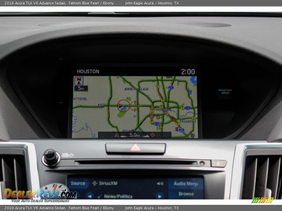 2019 Acura TLX V6 Advance Sedan Fathom Blue Pearl / Ebony Photo #24