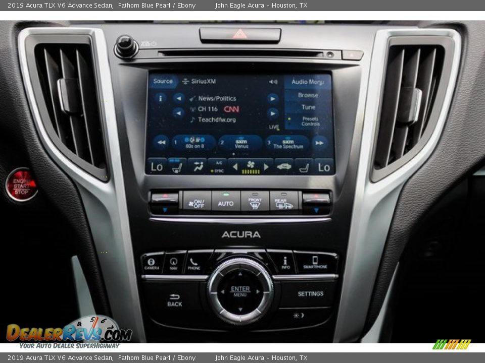 2019 Acura TLX V6 Advance Sedan Fathom Blue Pearl / Ebony Photo #25