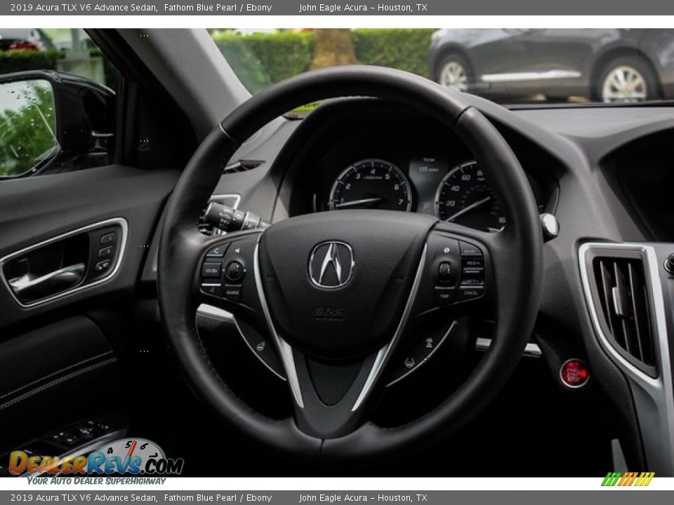 2019 Acura TLX V6 Advance Sedan Fathom Blue Pearl / Ebony Photo #27