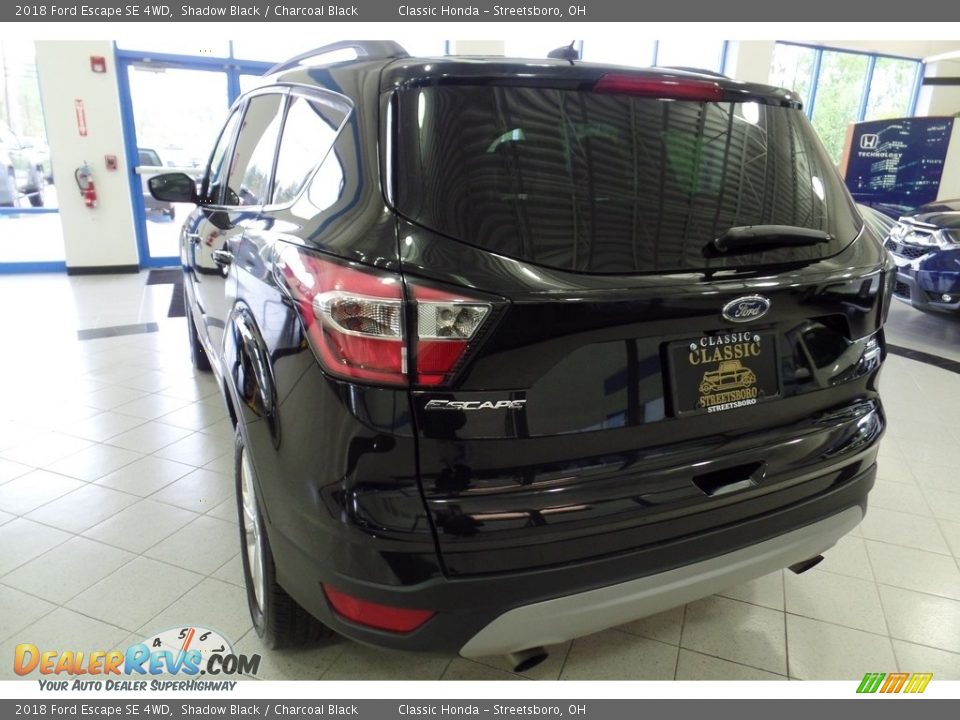 2018 Ford Escape SE 4WD Shadow Black / Charcoal Black Photo #9