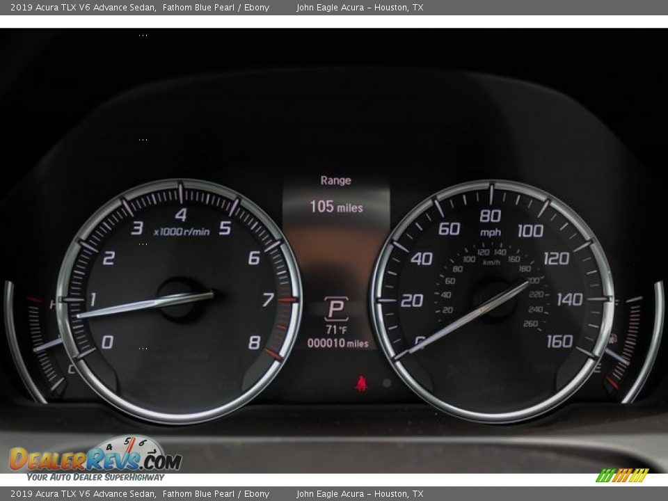 2019 Acura TLX V6 Advance Sedan Fathom Blue Pearl / Ebony Photo #30