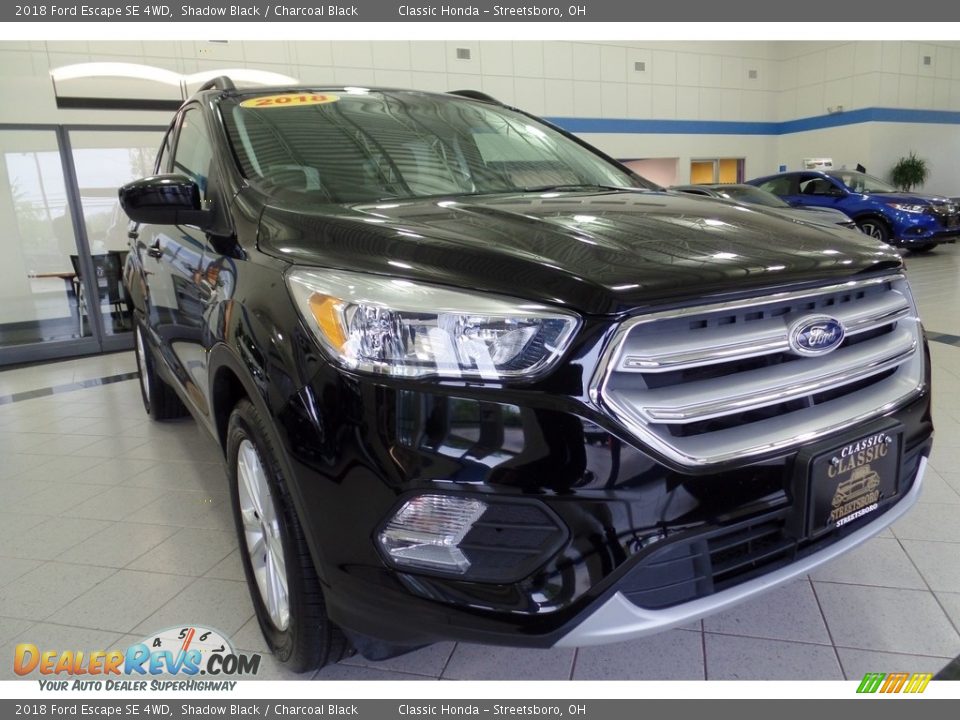 2018 Ford Escape SE 4WD Shadow Black / Charcoal Black Photo #12
