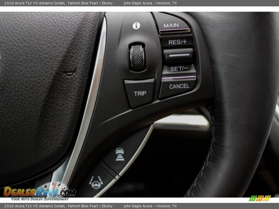 2019 Acura TLX V6 Advance Sedan Fathom Blue Pearl / Ebony Photo #31