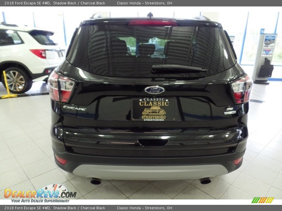 2018 Ford Escape SE 4WD Shadow Black / Charcoal Black Photo #14